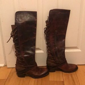 Cognac Leather Coal Freebird NEVER WORN size 10